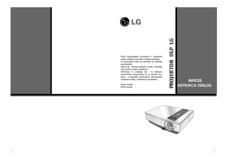 LG AH115-JD, AH115 Owner's manual LG AH115-JD, AH115 Owner's manual