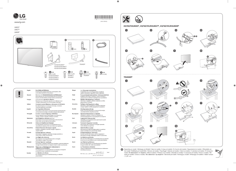 LG 65UK6950PLB, 43UK6750PLD, 50UK6950PLB Owner's manual LG 65UK6950PLB, 43UK6750PLD, 50UK6950PLB Owner's manual