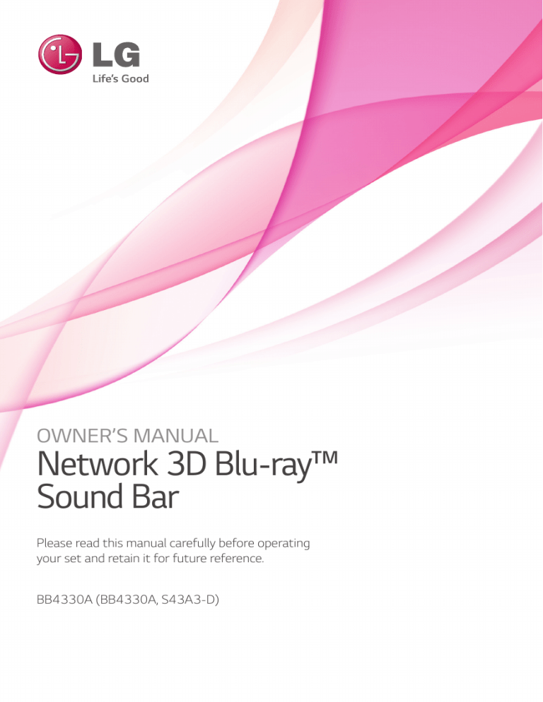 LG BB4330A Owner's manual LG BB4330A Owner's manual