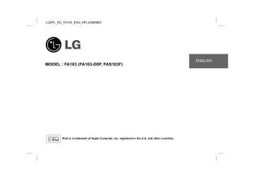 LG FA163 Owner's manual LG FA163 Owner's manual
