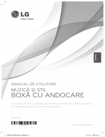 LG ND5520 Owner's manual LG ND5520 Owner's manual