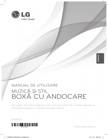 LG ND8520 Owner's manual LG ND8520 Owner's manual