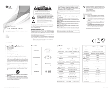 LG L6323-BP User's manual LG L6323-BP User's manual