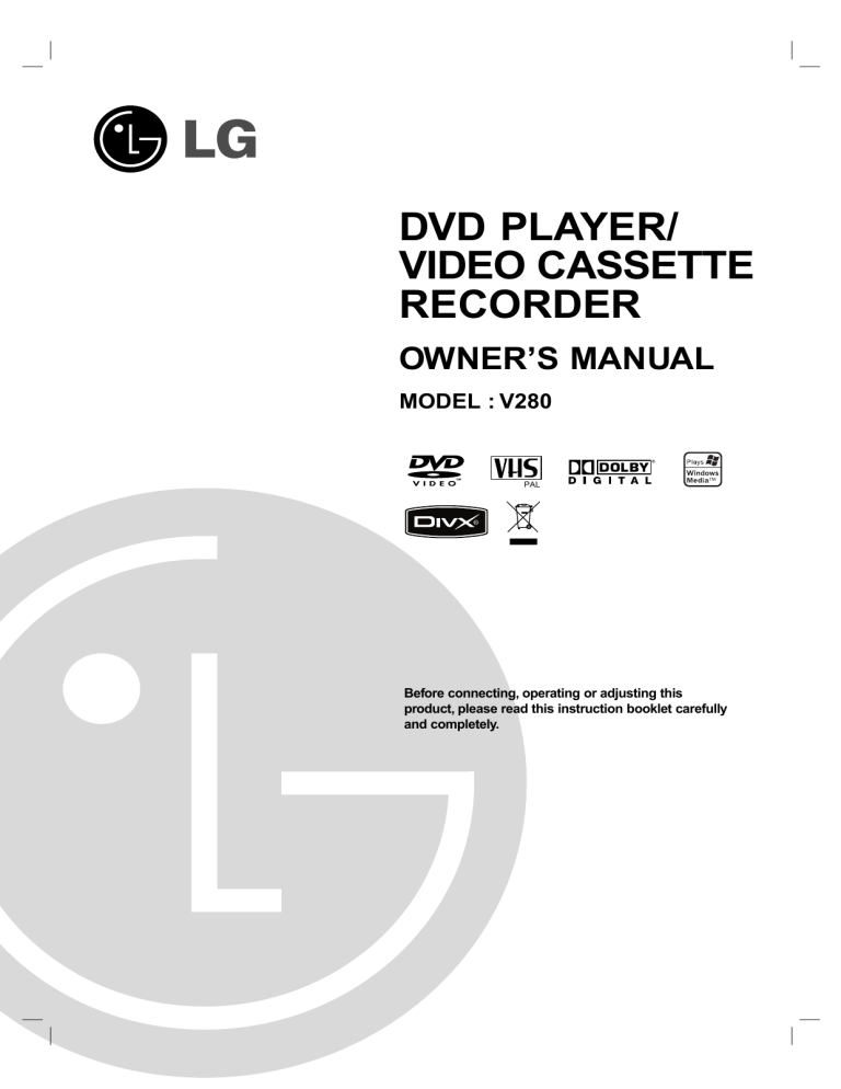 LG V280N-P1, V280N User manual LG V280N-P1, V280N User manual