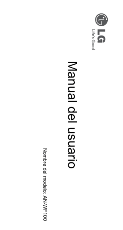 LG AN-WF100 User's manual LG AN-WF100 User's manual
