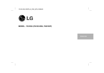 LG FA163U User's manual LG FA163U User's manual