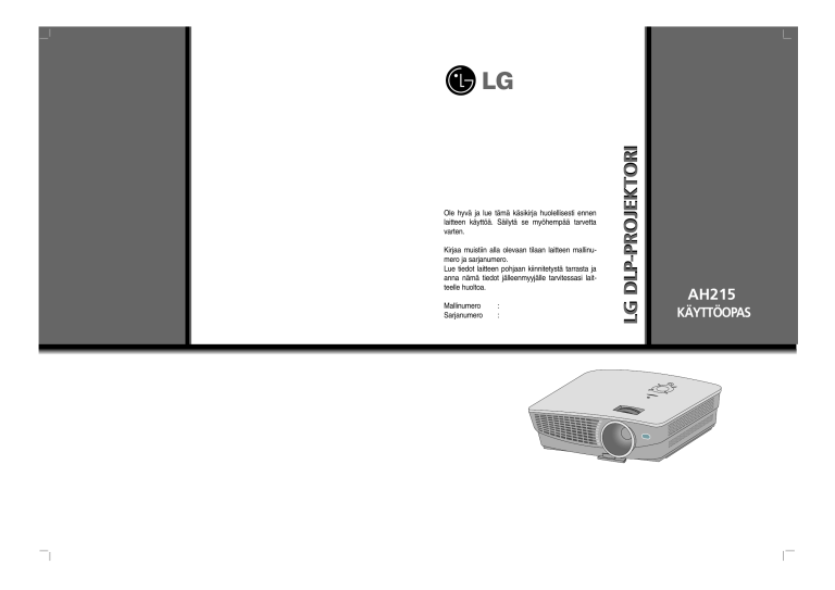 LG AH215-JD, AH215 User guide LG AH215-JD, AH215 User guide