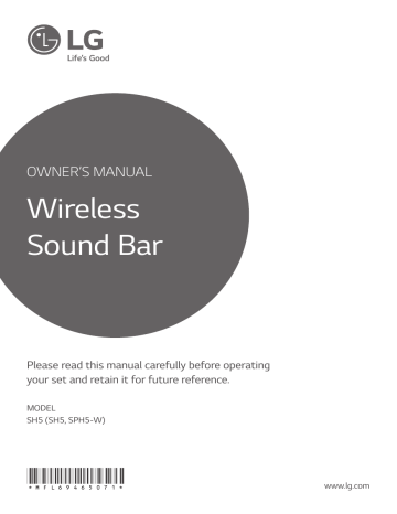 LG SH5 Owner's manual LG SH5 Owner's manual