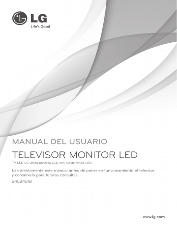 LG 24LB451B Manual de usuario | Manualzz