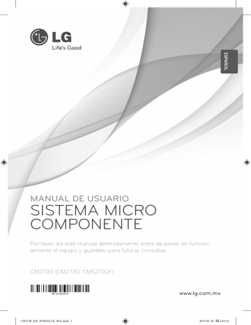LG CM2730, CM2730-AM Owner's manual LG CM2730, CM2730-AM Owner's manual