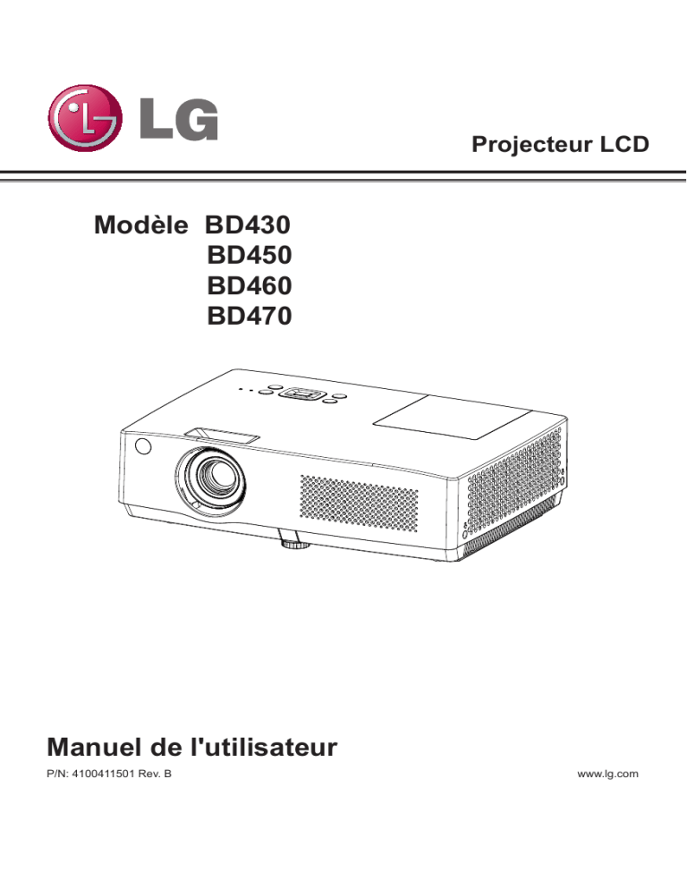 LG BD460 Owner's manual LG BD460 Owner's manual