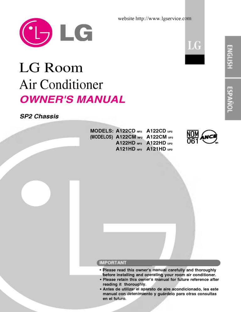 LG A122CM.SP2, LS-C112PML2 Owner's manual LG A122CM.SP2, LS-C112PML2 Owner's manual