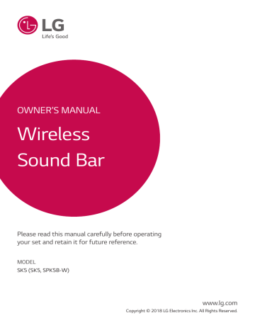 LG SK5 Owner's manual LG SK5 Owner's manual