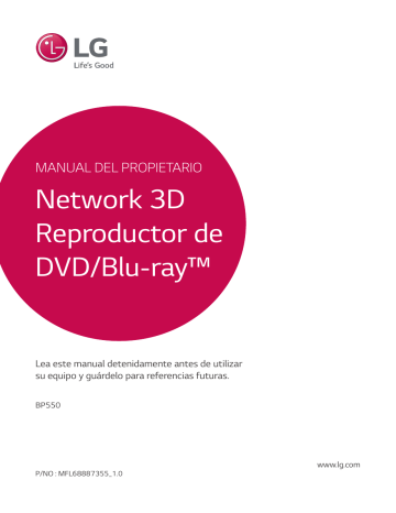 LG BP550 Owner's manual LG BP550 Owner's manual