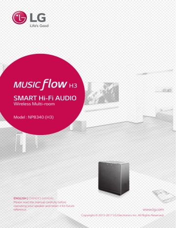 LG NP8340, H3 Owner's manual LG NP8340, H3 Owner's manual