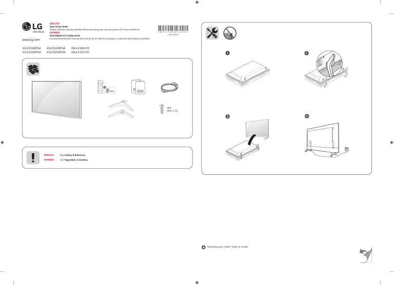 LG 32LK500BPSA, 43LK5000PSA Owner's manual LG 32LK500BPSA, 43LK5000PSA Owner's manual