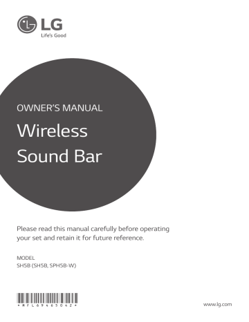 LG SH5B Owner's manual LG SH5B Owner's manual