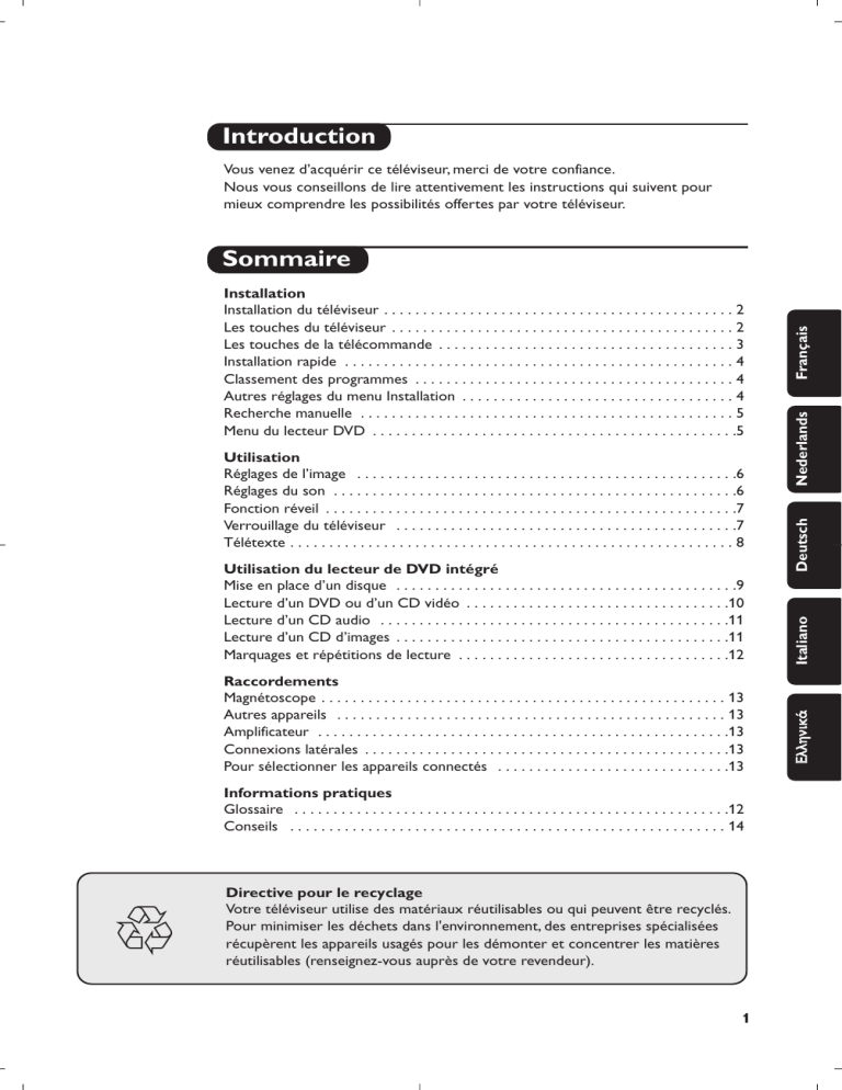 Philips 14PT6107/01, 15PT6807/01 Operating instructions Philips 14PT6107/01, 15PT6807/01 Operating instructions