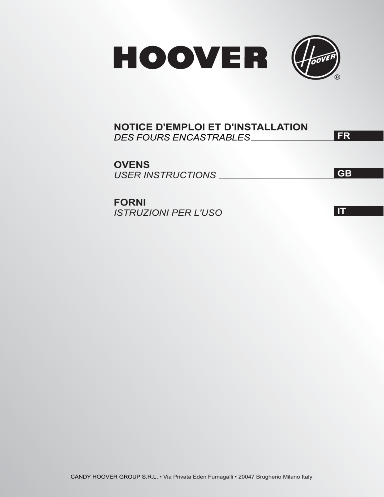 Hoover HOA 03 VXSC User manual Hoover HOA 03 VXSC User manual