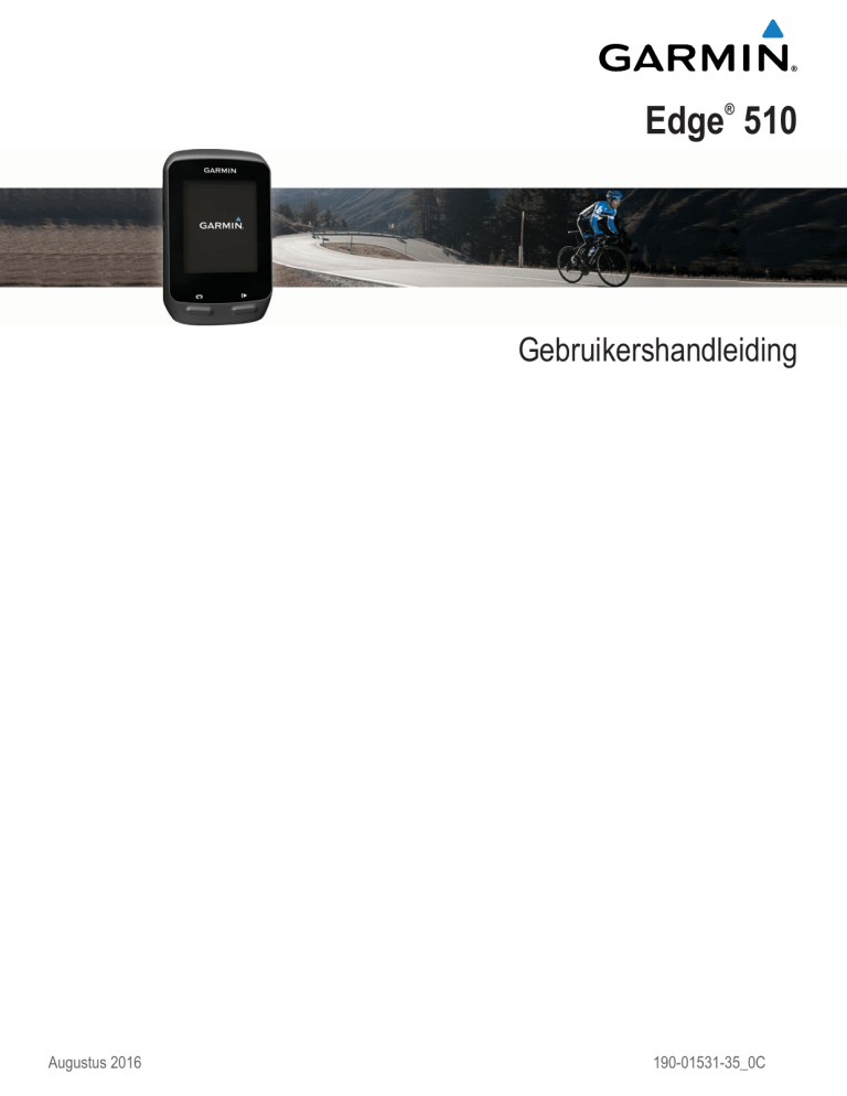 Garmin Edge® 510 User manual Garmin Edge® 510 User manual