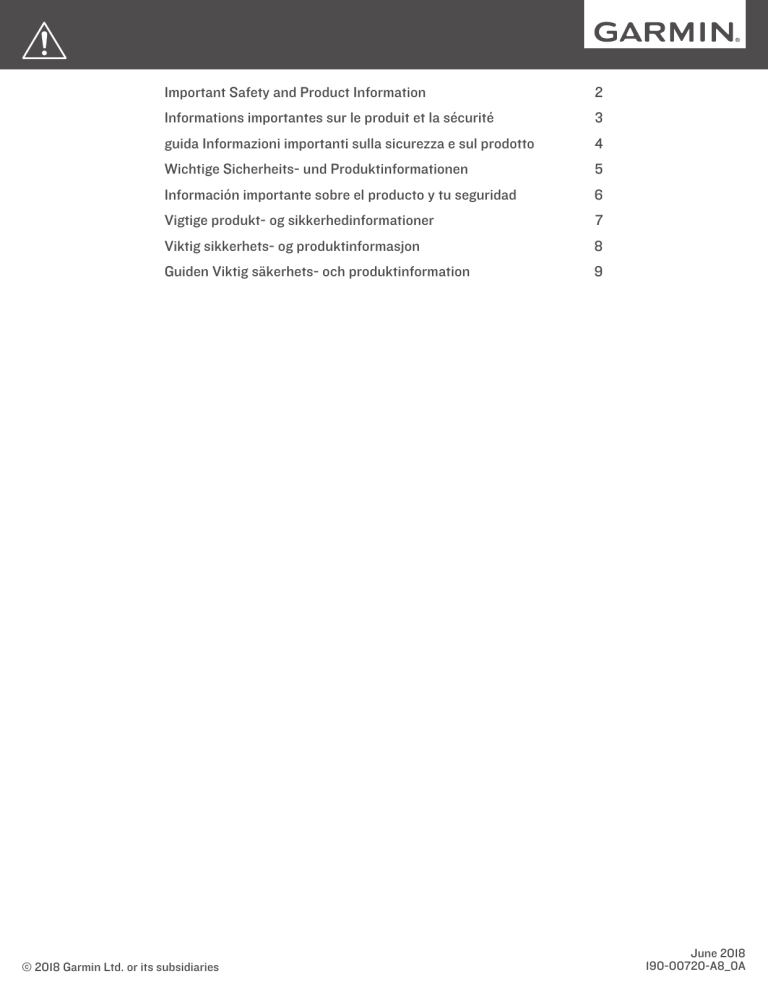 Garmin GC™ 12 Marine Camera User manual Garmin GC™ 12 Marine Camera User manual