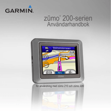 Garmin zūmo® 210LM Användarhandbok | Manualzz Garmin zūmo® 210LM Användarhandbok | Manualzz