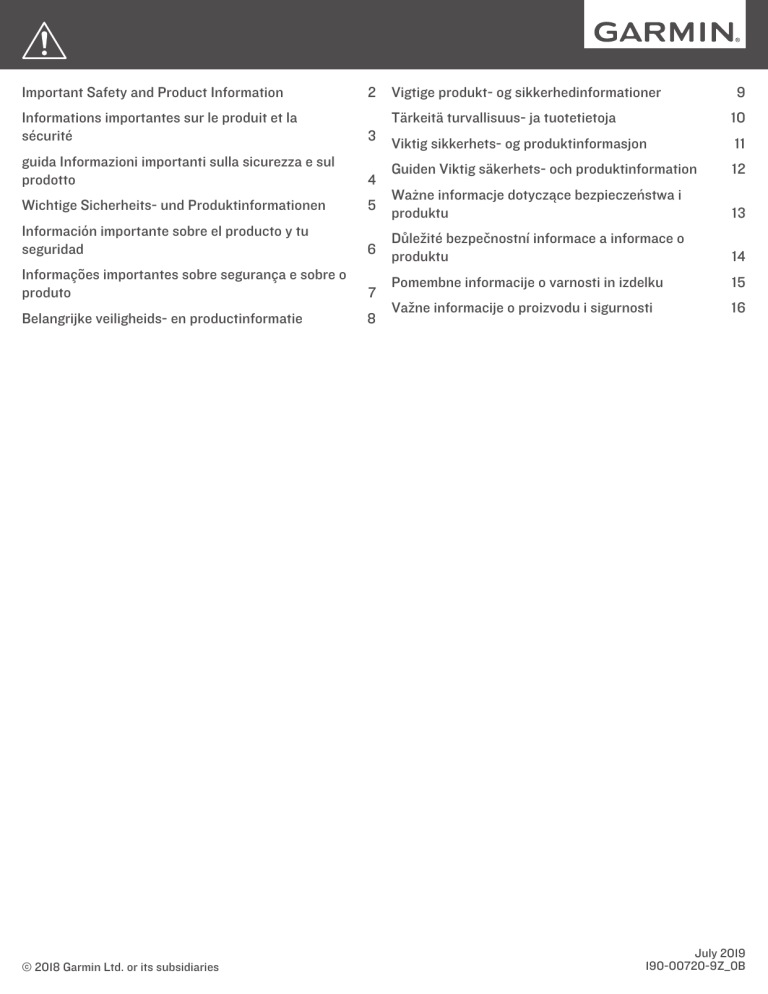 Garmin Edge® 130 User manual Garmin Edge® 130 User manual
