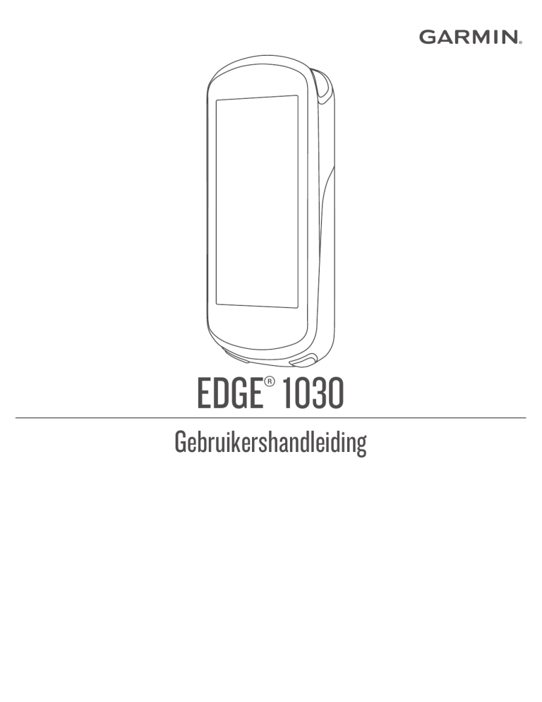 Garmin Edge® 1030 User manual Garmin Edge® 1030 User manual