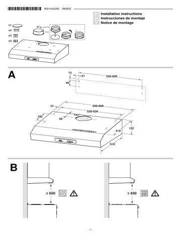 Bosch DHU635GLV, DHU635HZA, DHU635GLV/01 Installation Instructions Bosch DHU635GLV, DHU635HZA, DHU635GLV/01 Installation Instructions
