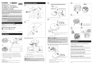 Canon VB-S805D Mark II, VB-S31D Mark II, VB-S800D Mark II, VB-S30D Mark II User manual Canon VB-S805D Mark II, VB-S31D Mark II, VB-S800D Mark II, VB-S30D Mark II User manual