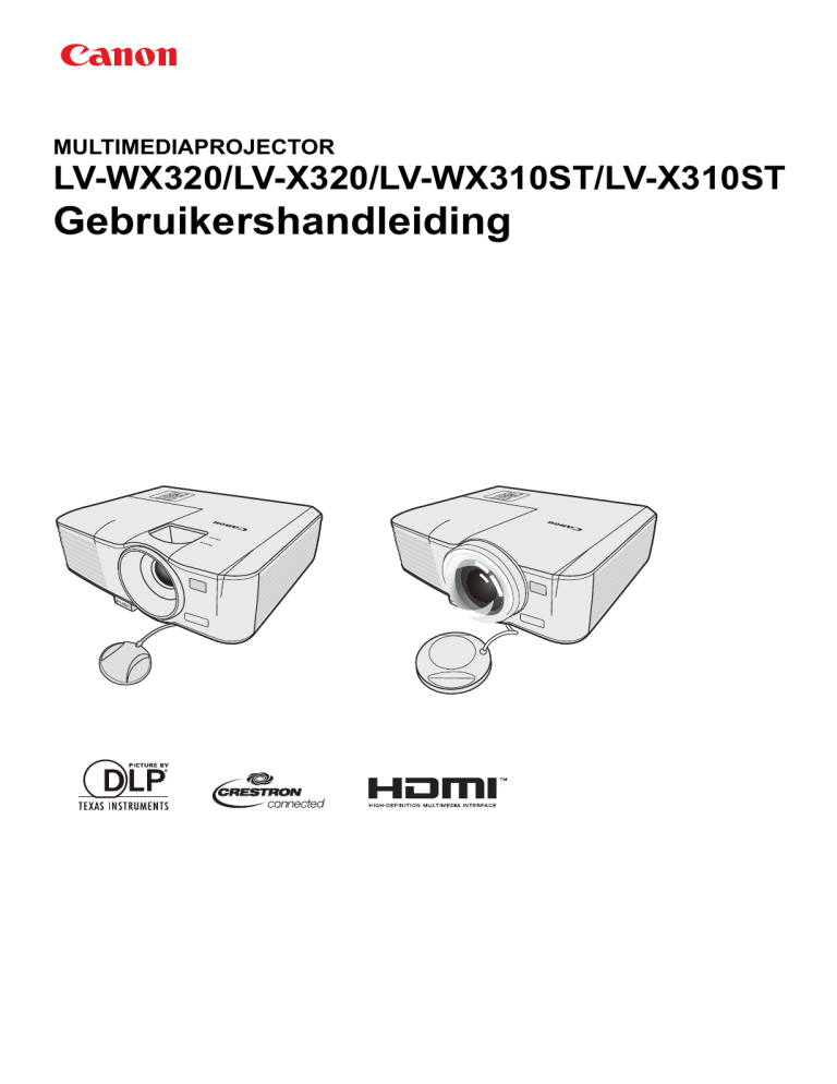 Canon LV-WX310ST, LV-X310ST, LV-X320, LV-WX320 User manual Canon LV-WX310ST, LV-X310ST, LV-X320, LV-WX320 User manual