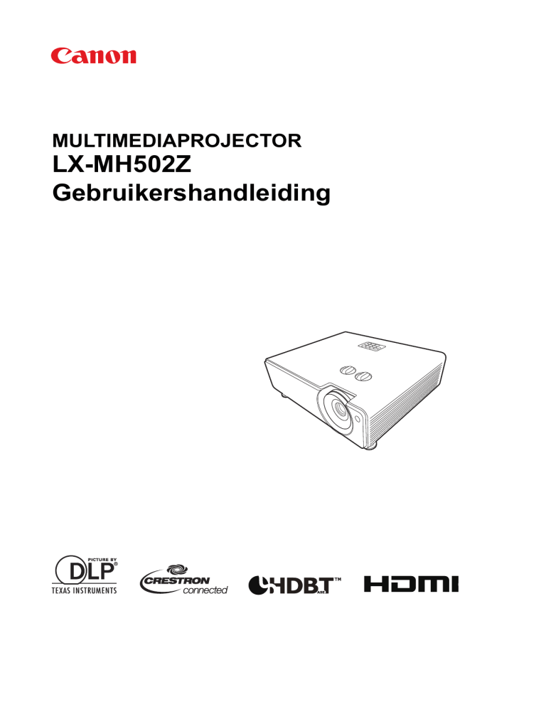 Canon LX-MH502Z User manual Canon LX-MH502Z User manual