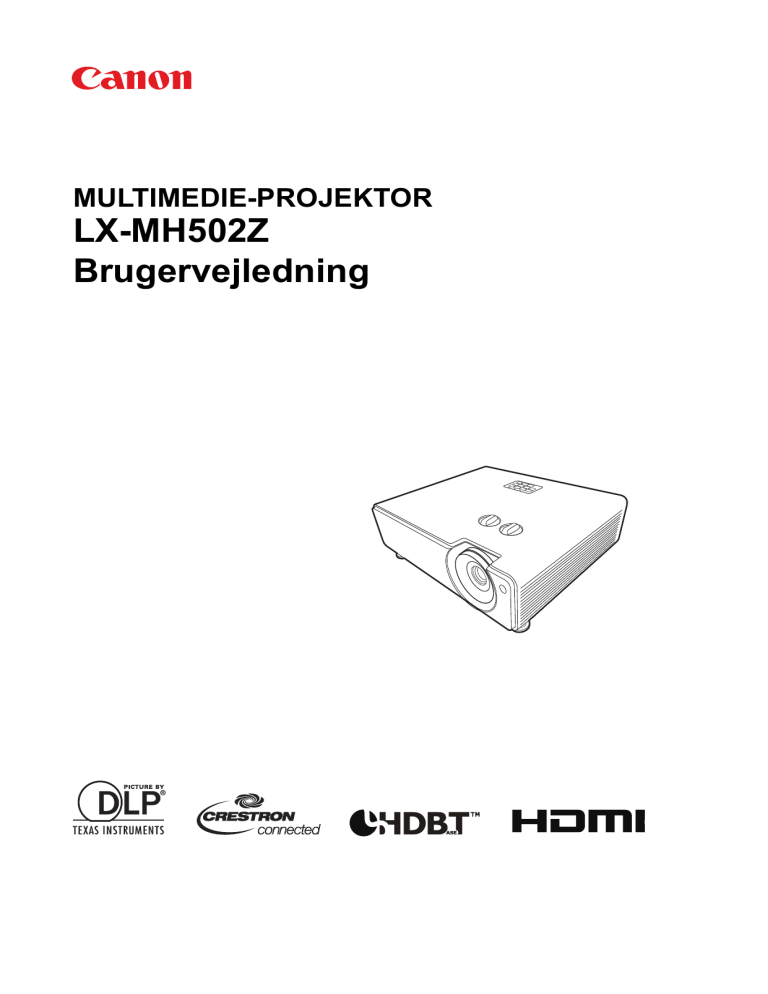 Canon LX-MH502Z User manual Canon LX-MH502Z User manual