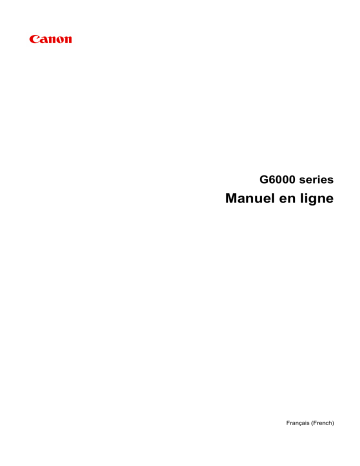 Canon PIXMA G6050 User manual | Manualzz Canon PIXMA G6050 User manual | Manualzz