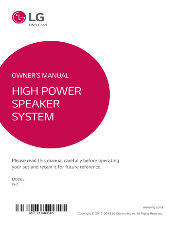 LG FH2 Owner's manual LG FH2 Owner's manual