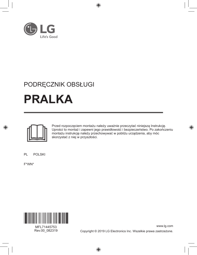 LG F4WN408S0 User manual LG F4WN408S0 User manual