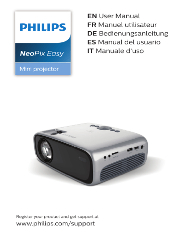 Philips NeoPix Easy Mini Projector NPX440, NPX440/INT User manual Philips NeoPix Easy Mini Projector NPX440, NPX440/INT User manual