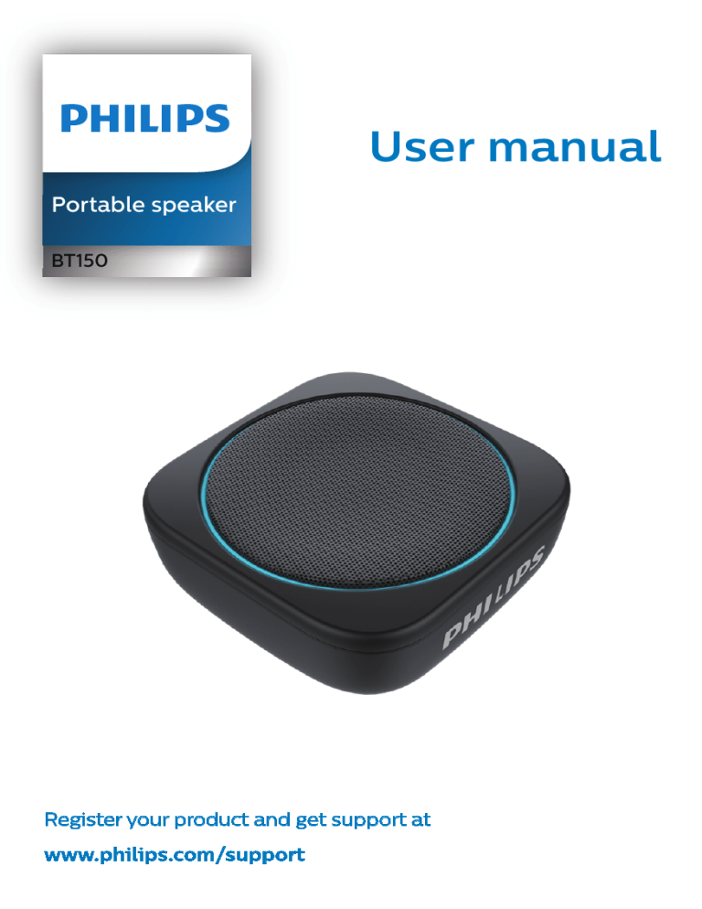 Philips BT150W/00, BT150A/00, BT150B/00 Owner's manual Philips BT150W/00, BT150A/00, BT150B/00 Owner's manual