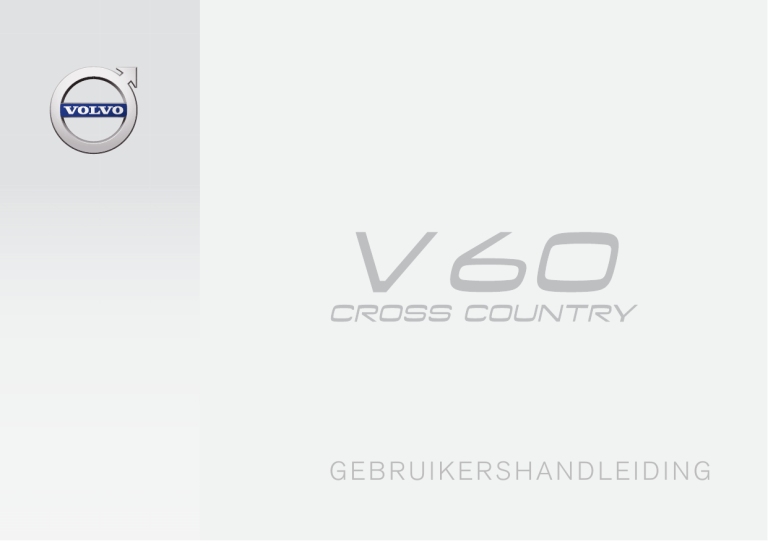 Volvo V60 Cross Country, 2019 User manual Volvo V60 Cross Country, 2019 User manual