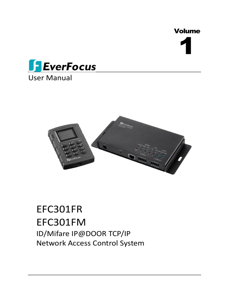 EverFocus EFC301R Owner's manual EverFocus EFC301R Owner's manual