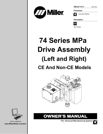 Miller ME425005U Owner's manual Miller ME425005U Owner's manual