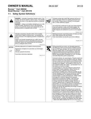 Miller MF350362L Owner's manual Miller MF350362L Owner's manual