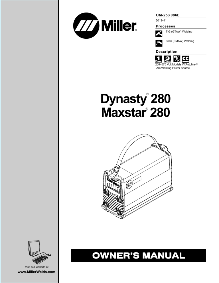 Miller MD470327L Owner's manual Miller MD470327L Owner's manual