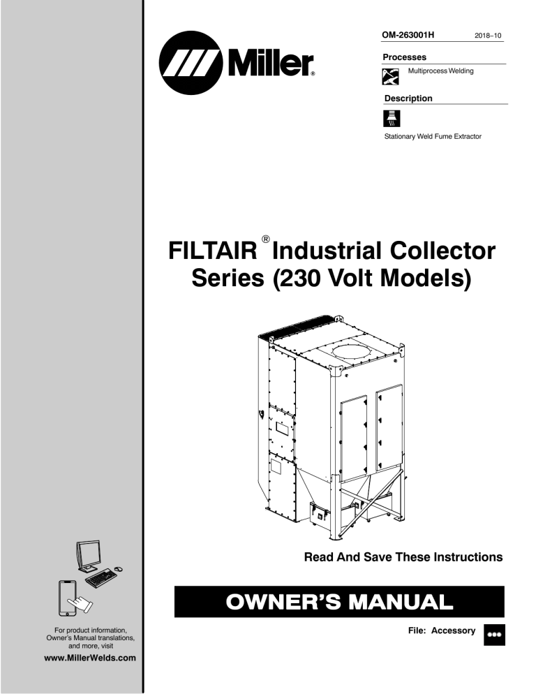 Miller MJ315007D Owner's manual Miller MJ315007D Owner's manual