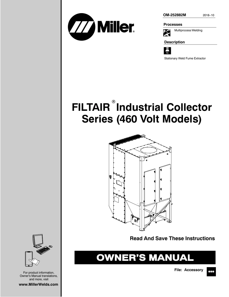 Miller MJ315007D Owner's manual Miller MJ315007D Owner's manual