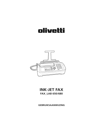Olivetti Fax-Lab 680, Fax-Lab 650 Owner's manual Olivetti Fax-Lab 680, Fax-Lab 650 Owner's manual