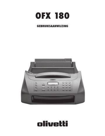 Olivetti OFX 180 Owner's manual Olivetti OFX 180 Owner's manual