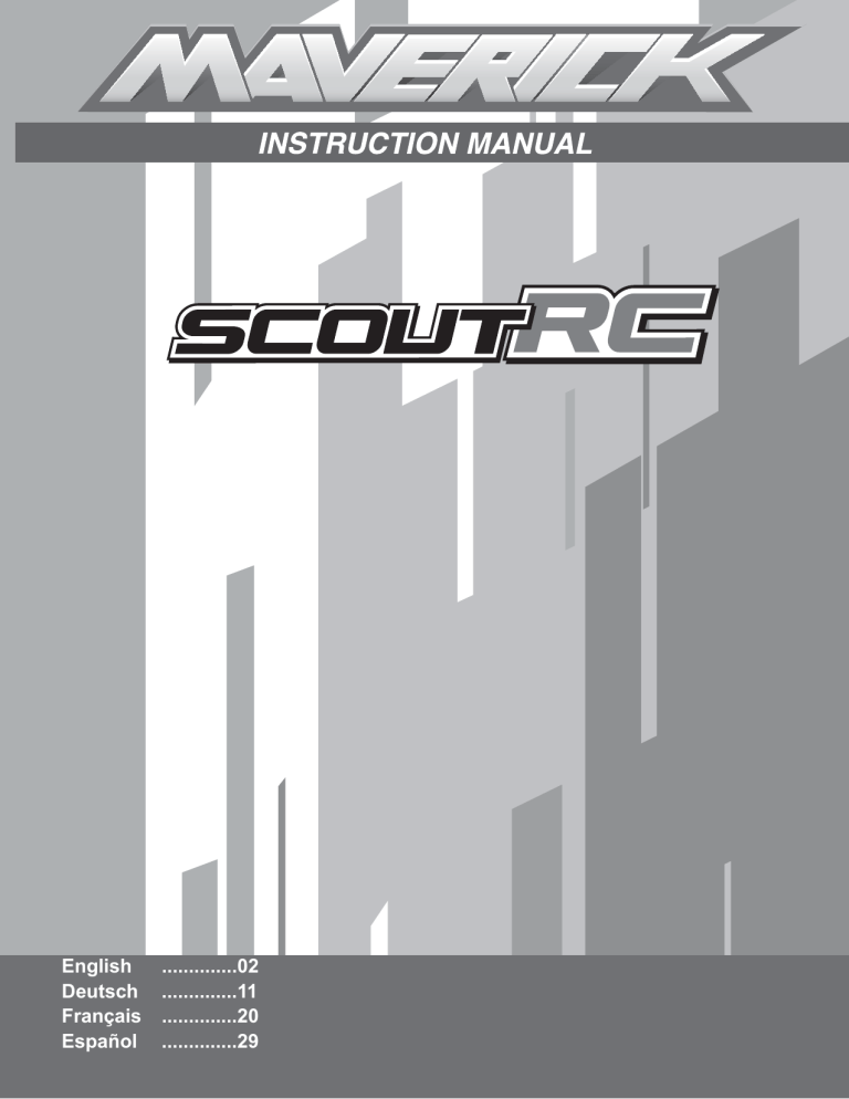 HPI Racing Maverick Scout RC User manual HPI Racing Maverick Scout RC User manual