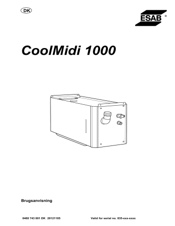 ESAB CoolMidi 1000 Instruction manual ESAB CoolMidi 1000 Instruction manual