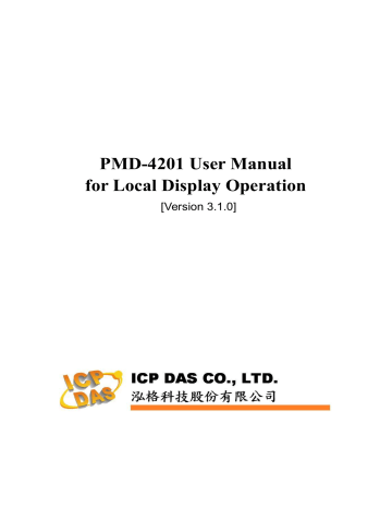 ICP DAS USA PMD-4201-EN User Manual | Manualzz